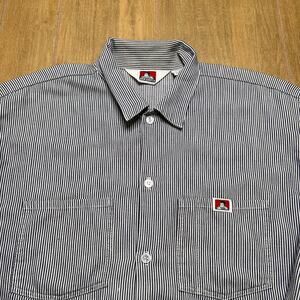 Ben Davis Striped Work Shirt Mens Large USA Made Vintage Y2K